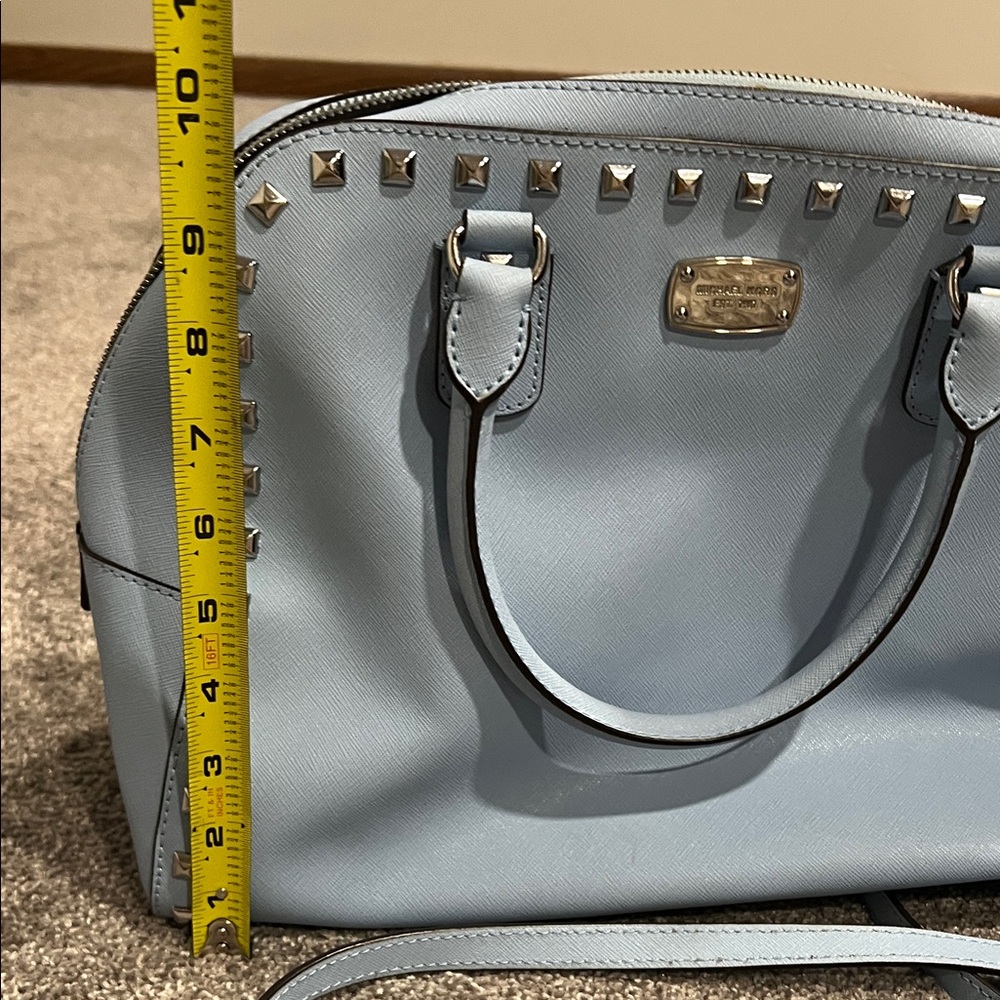 MICHAEL Michael Kors Light Blue Studded Shoulder Bag - Picture 10 of 12